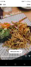 87b Roast Beef Yakisoba